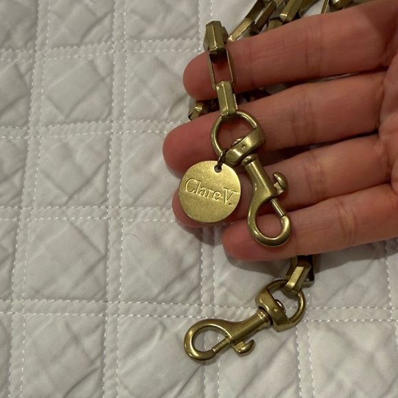 Clare V. Box Chain Gold crossbody bag strap - Picture 5 of 6